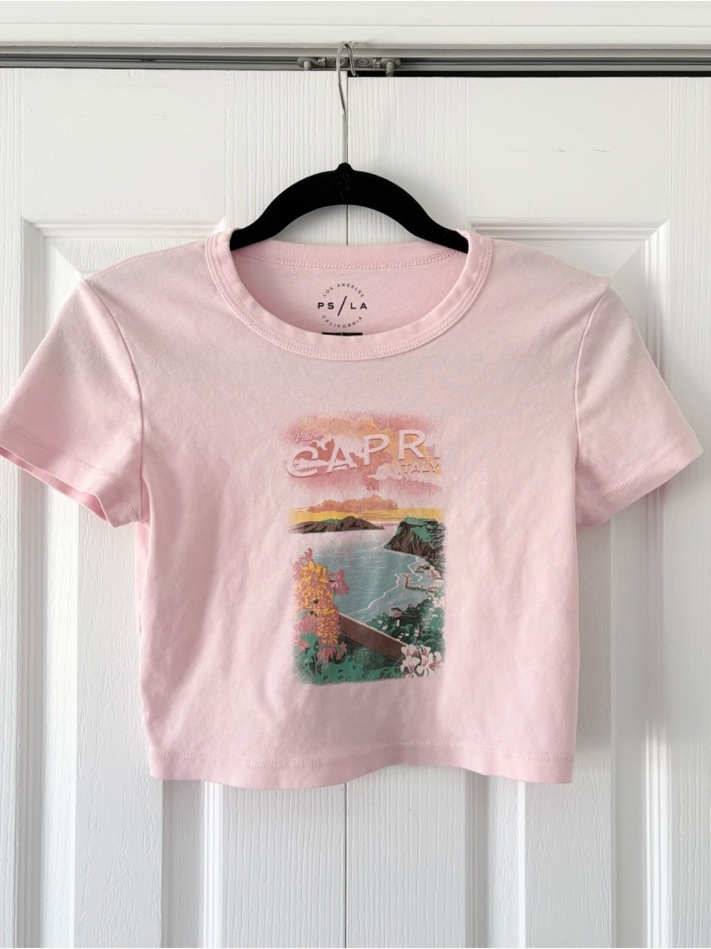 Pacsun LA Pink Capri Baby Tee